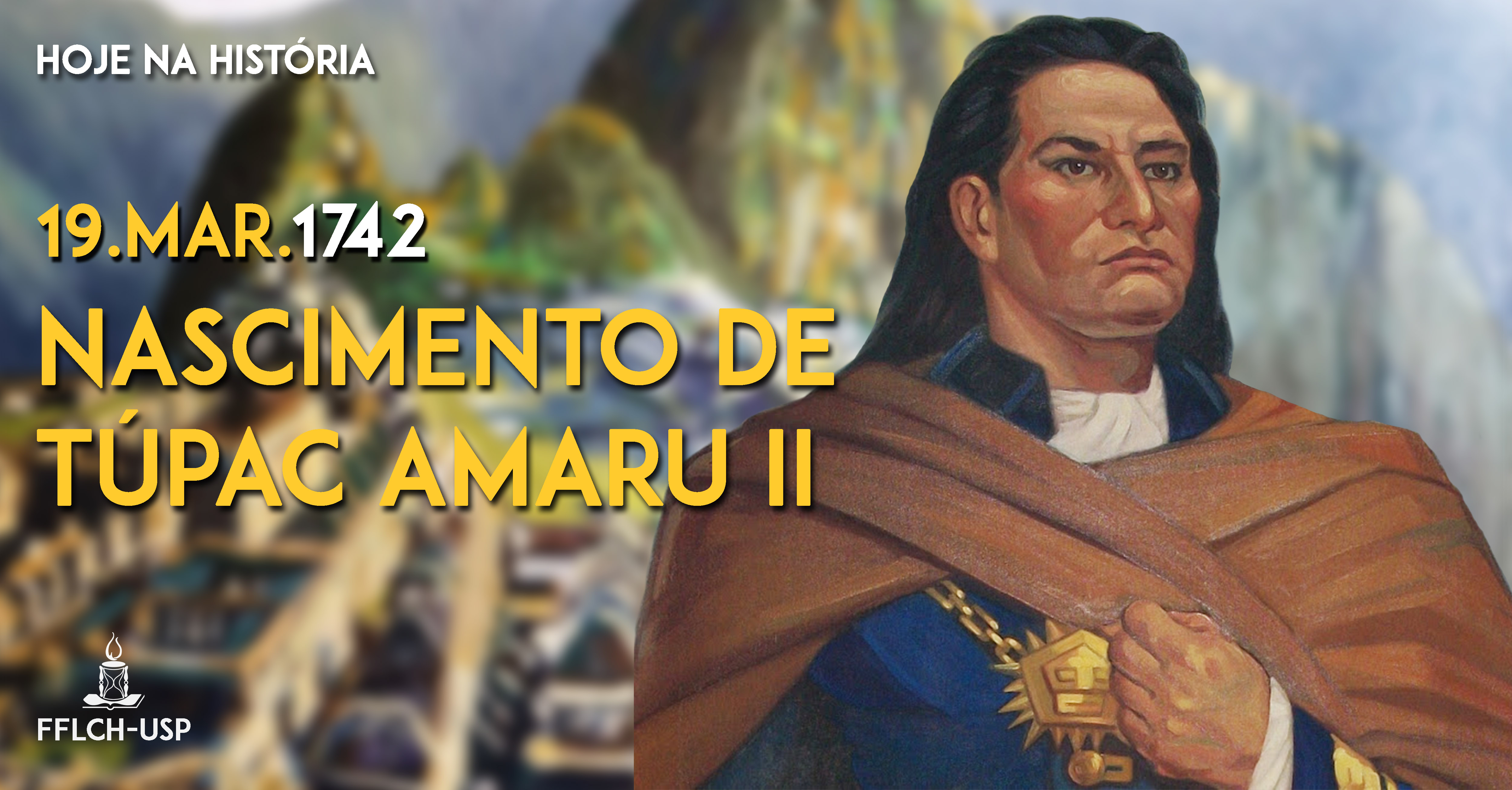 Tupac Amaru II foi assassinado pelas autoridades metropolitanas, mas deixou seu legado para posteriores revoltas latino-americanas. (Arte: Renan Braz) 