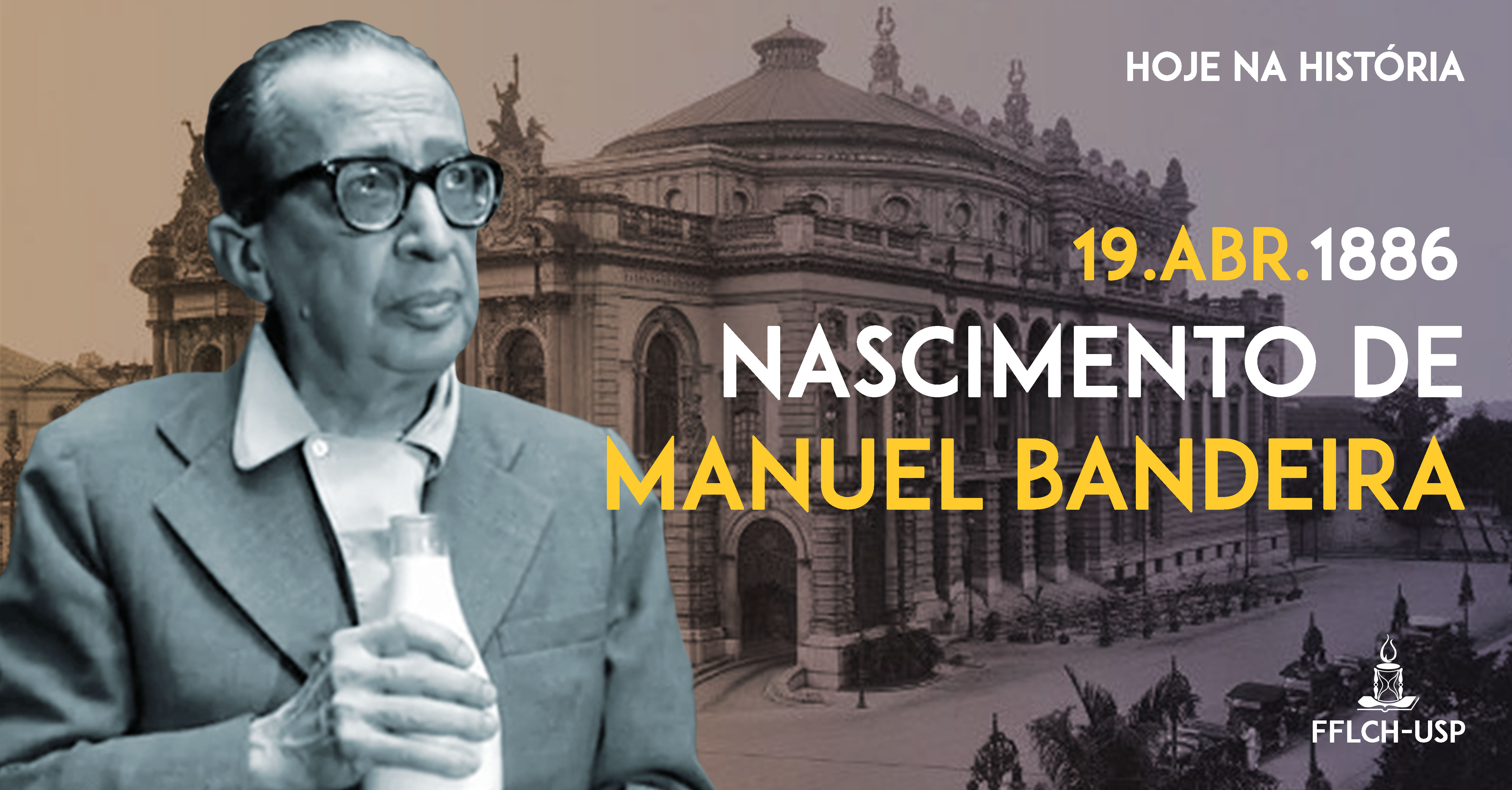 Hoje na História: Nascimento de Manuel Bandeira no dia 19 de abril de 1886