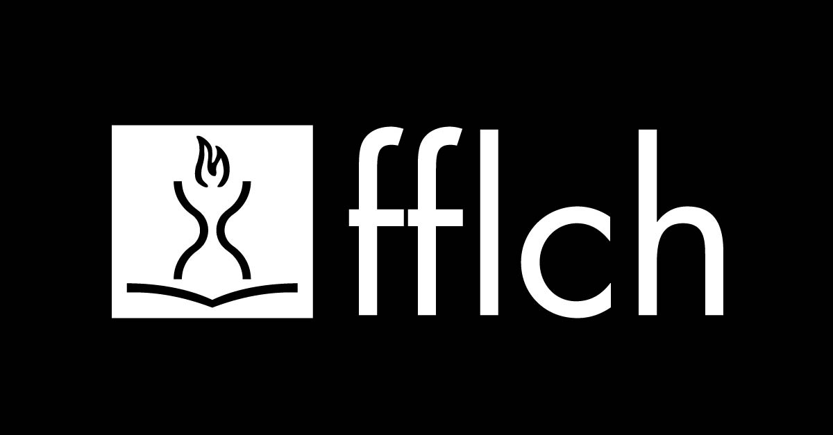 Logo da FFLCH em um fundo preto