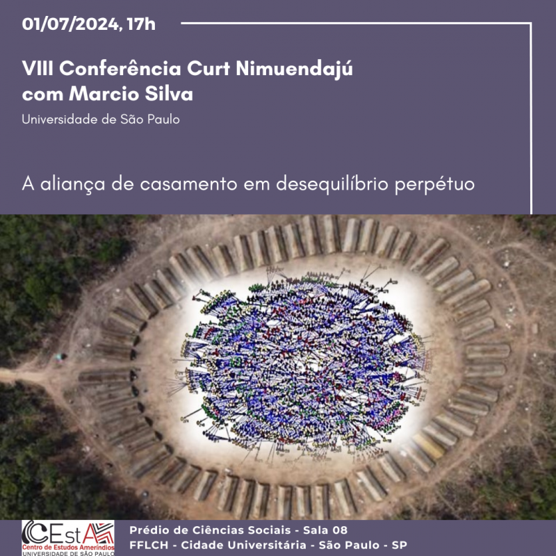 VIII Conferência Curt Nimuendaju com Marcio Silva (Universidade de São Paulo) - A aliança de casamento em desequilíbrio perpétuo