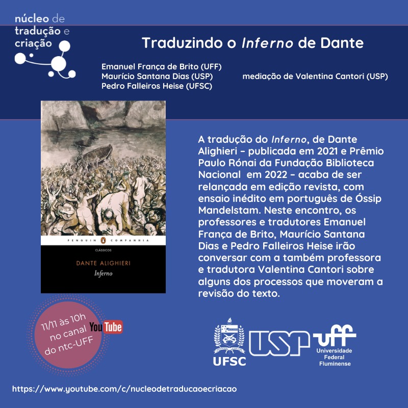 Lançamento da tradução revista, com ensaio de Óssip Mandelstam inédito no Brasil