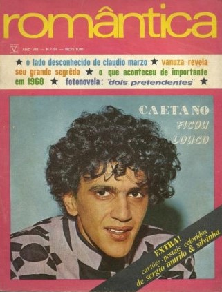Caetano na capa da Romântica - Foto: João Fontes