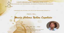 convite cerimônia de outorga do título de Professora Emérita - Maria Helena Rolim Capelato